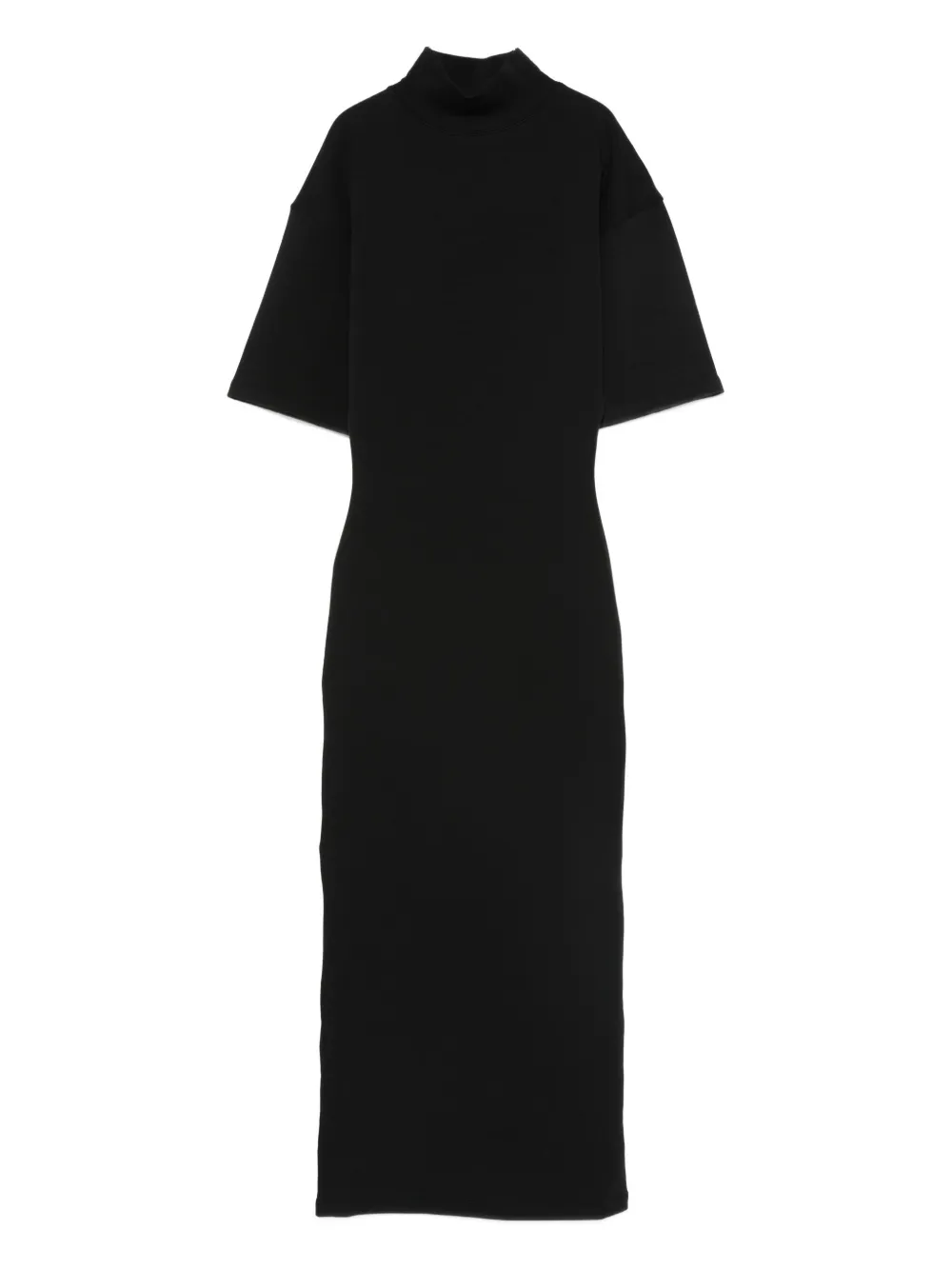 Jean Paul Gaultier Maxi-jurk met hoge hals Zwart