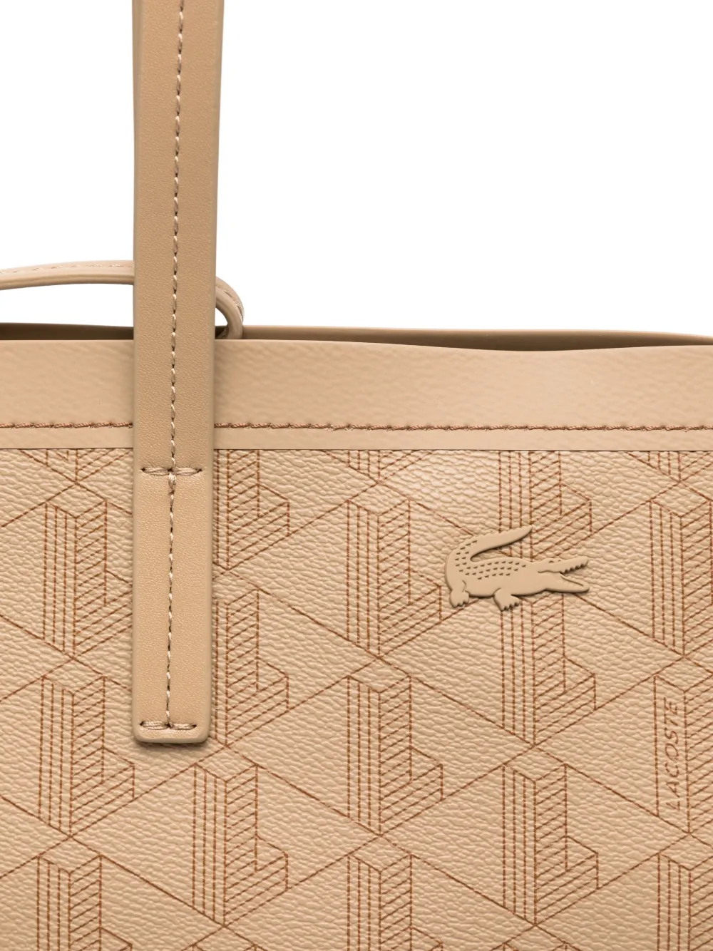Lacoste medium Zely tote bag Beige