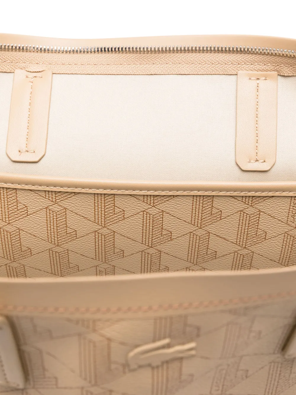 Lacoste medium Zely tote bag Beige