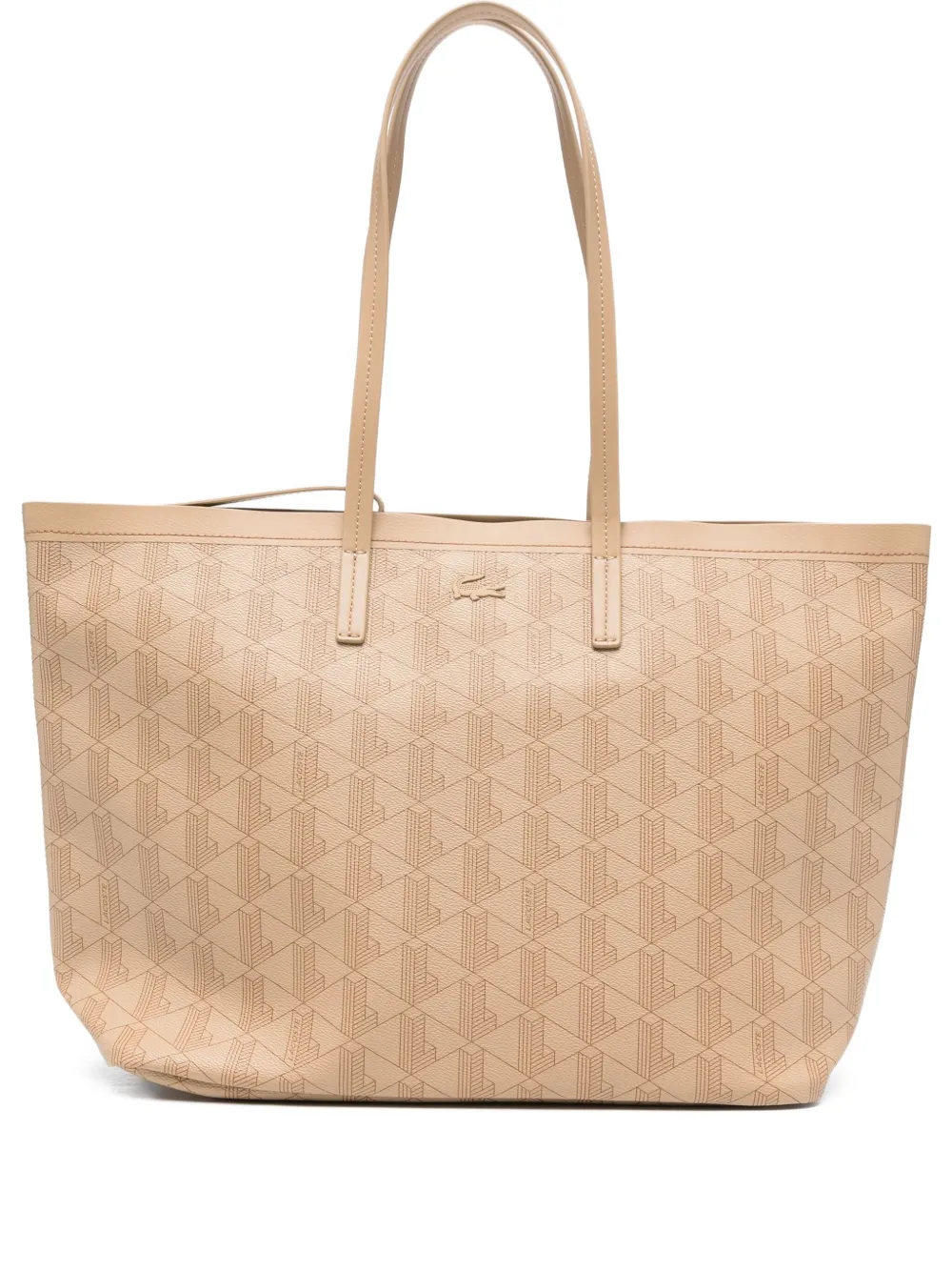 Lacoste medium Zely tote bag Beige