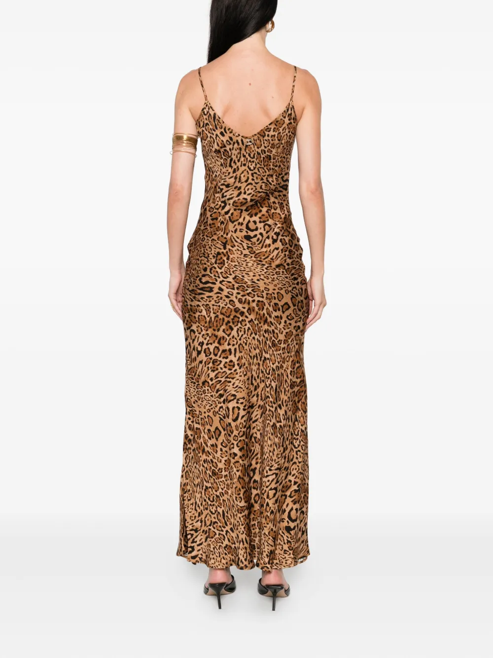 TWINSET leopard-print slip dress Bruin