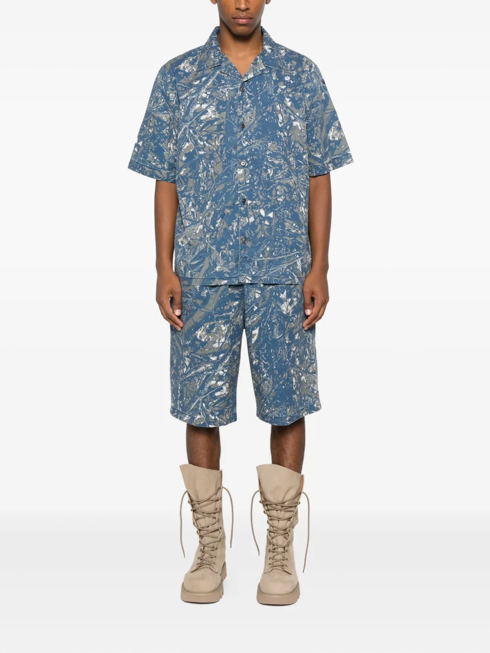 Diesel P-Opwik-C shorts met elastische taille Blauw
