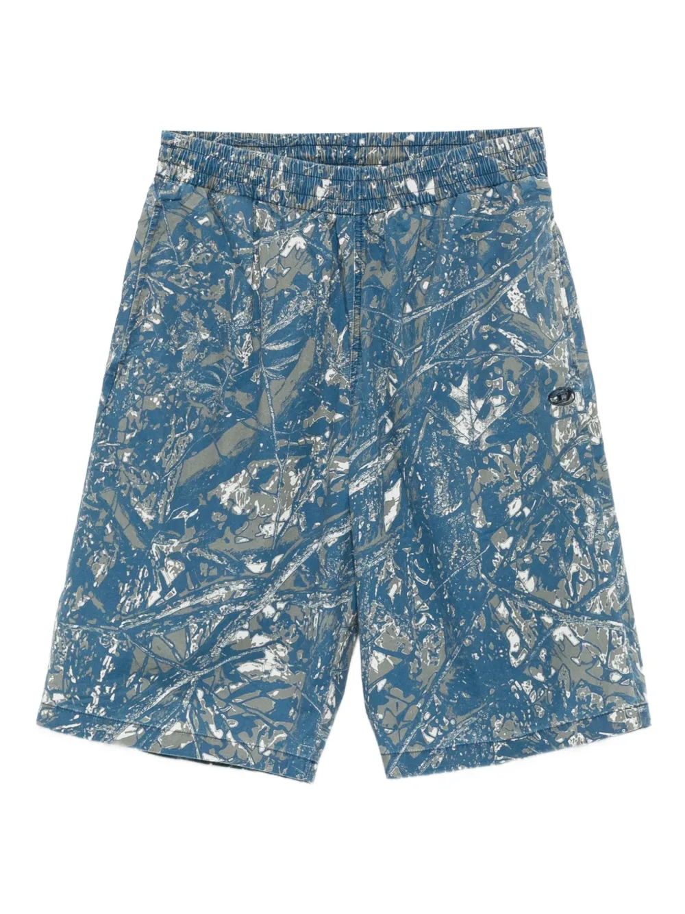 Diesel P-Opwik-C shorts met elastische taille Blauw