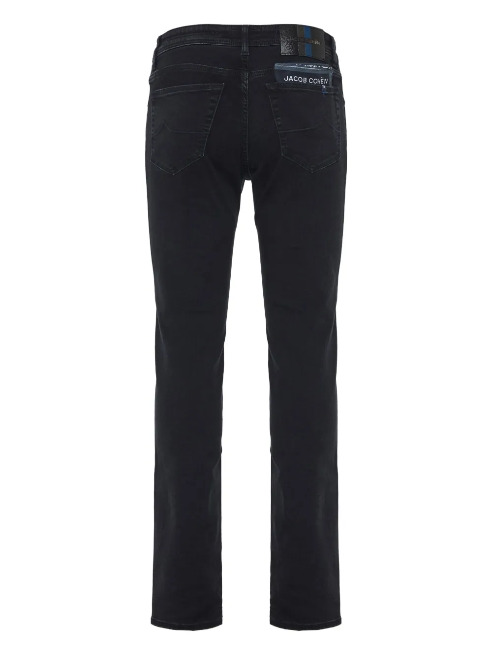 Jacob Cohën logo-patch jeans - Zwart
