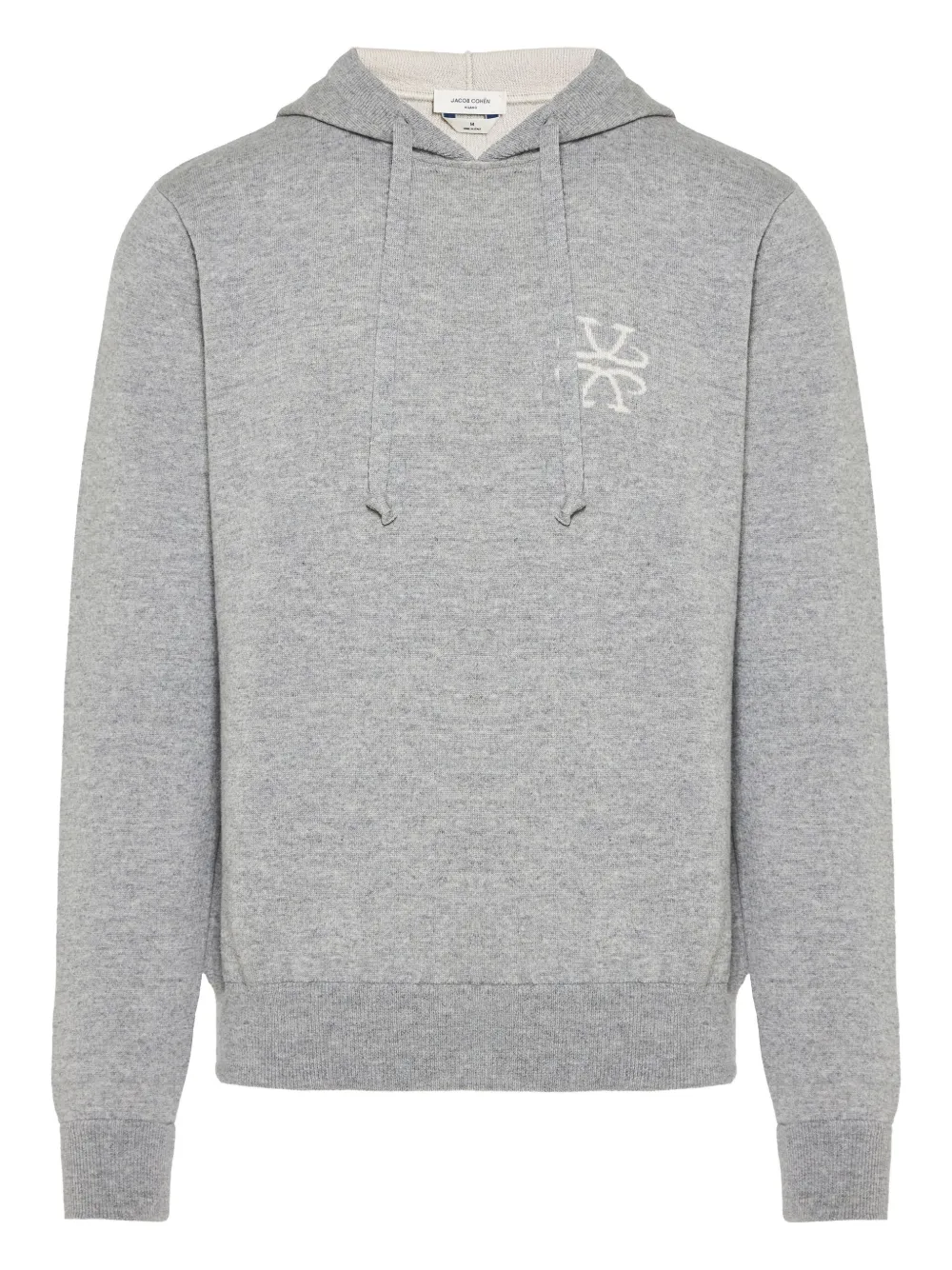 Jacob Cohën logo-embroidered hoodie | Grey | Image 1
