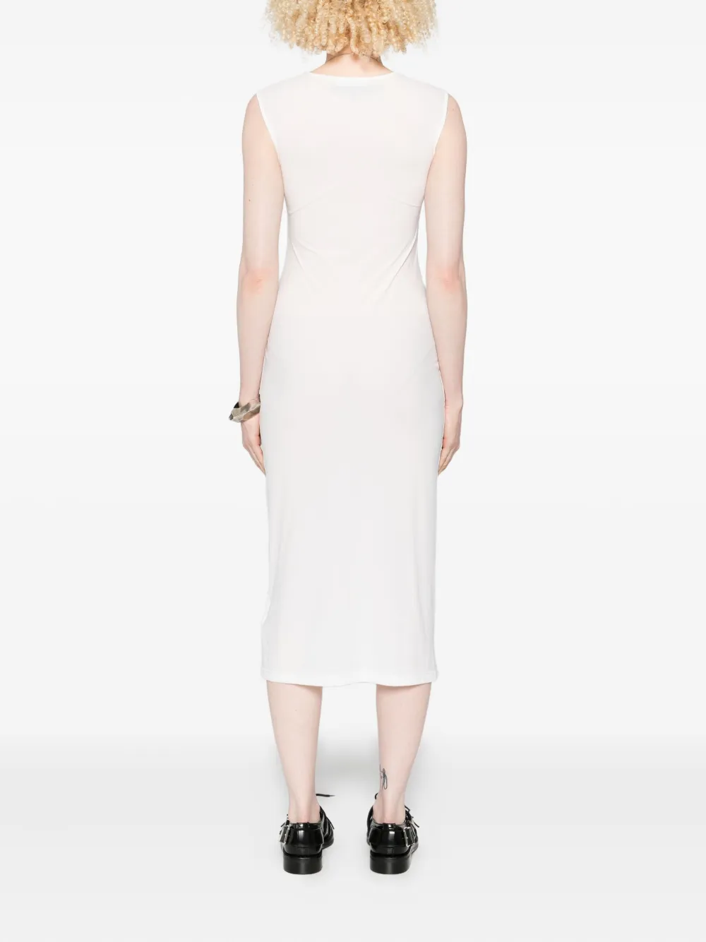 Jil Sander Jurk met ronde hals Wit