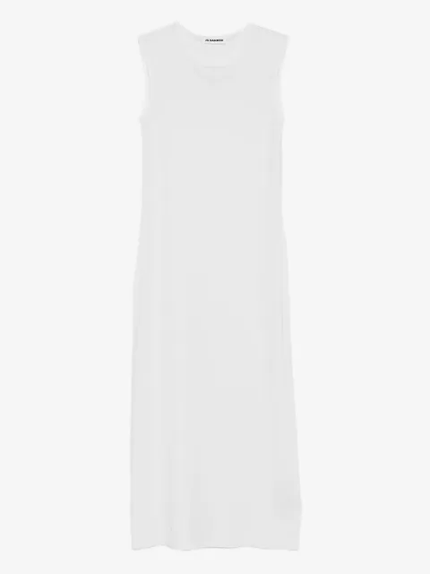 Jil Sander Vestido gola redonda sem mangas