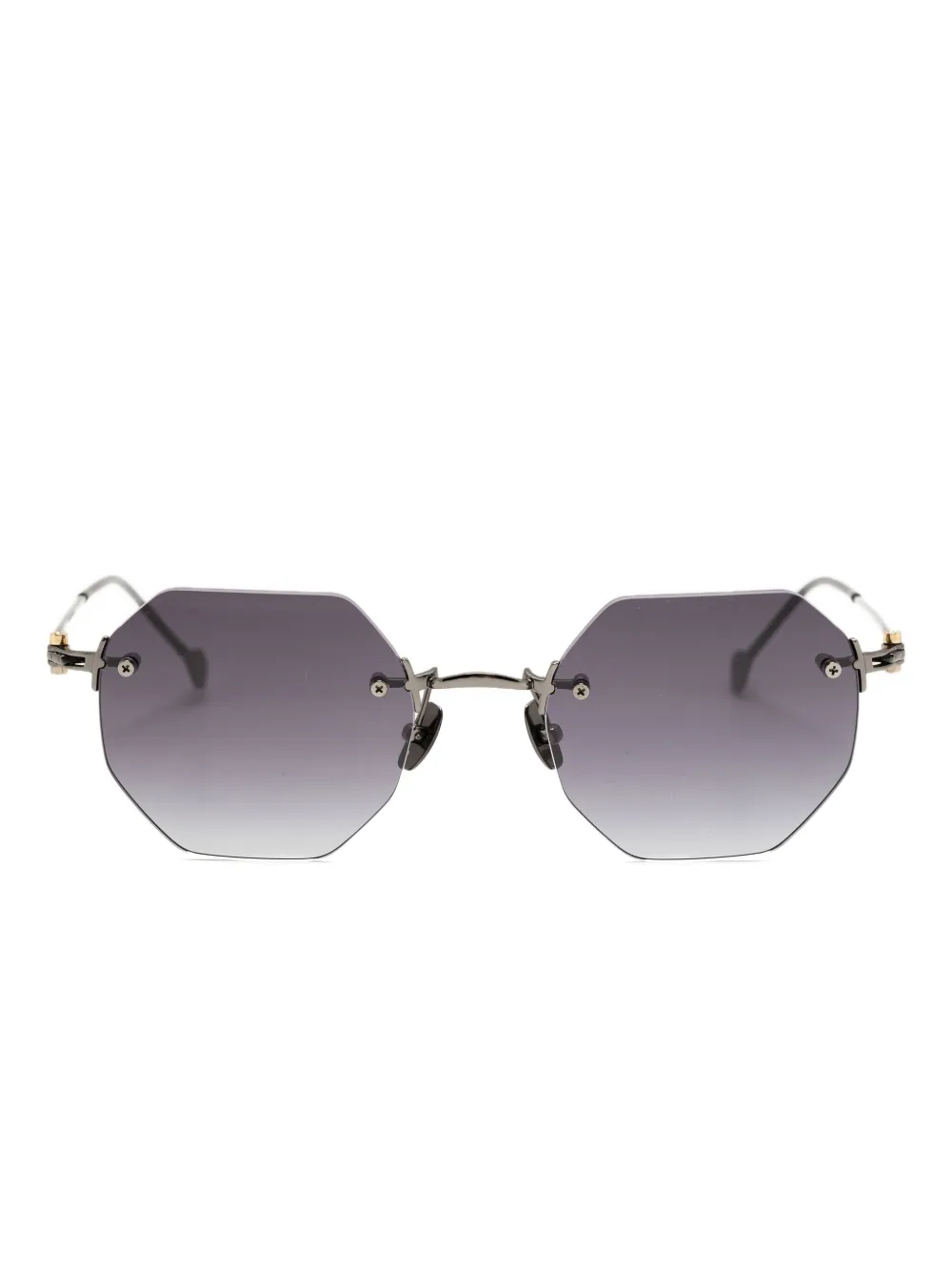 Yohji Yamamoto geometric-frame sunglasses | Black | Image 1