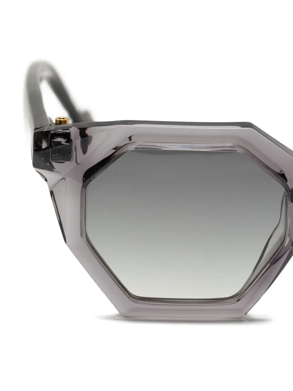 Yohji Yamamoto geometric-frame sunglasses Grijs