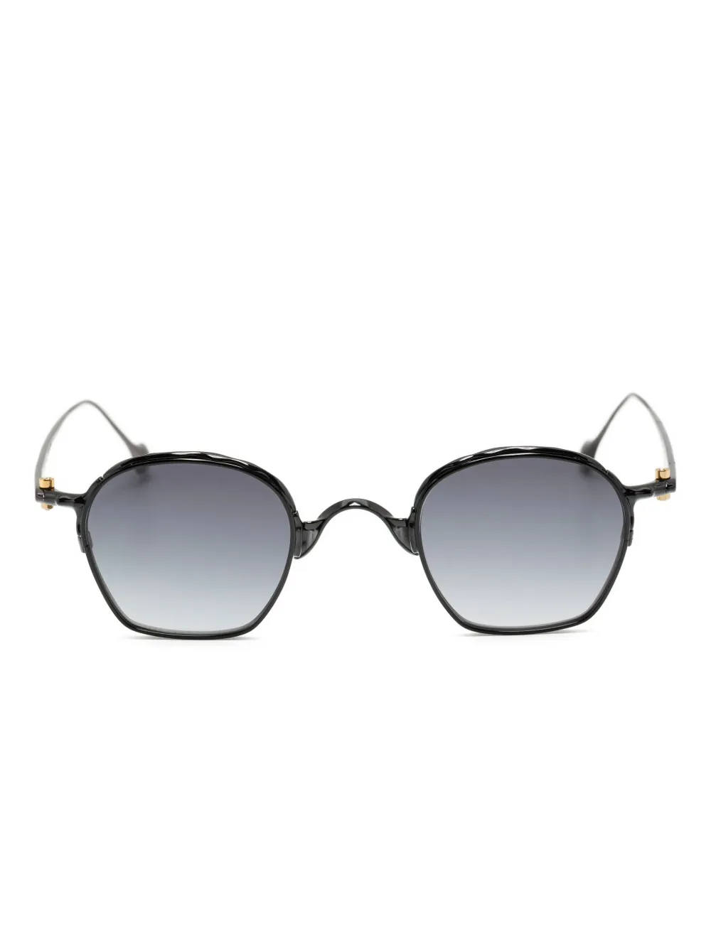 Yohji Yamamoto Occhiali da sole geometrici - Nero