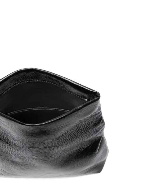 Jil Sander Jewel Zip Clutch | Black | FARFETCH