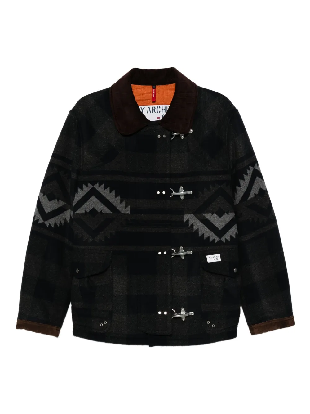 Fay Jas met 4-Ganci Yateh patroon Blauw