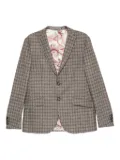 ETRO checked paisley-lined blazer - Neutrals