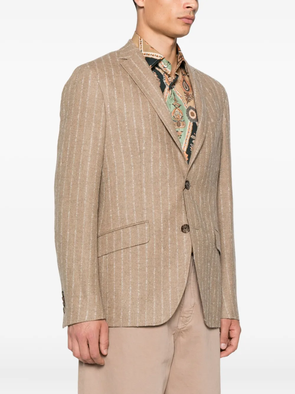 ETRO pinstripe blazer Beige