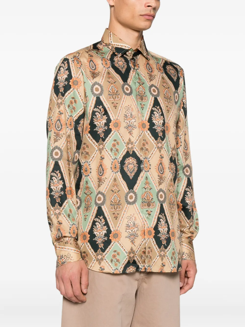 ETRO Overhemd met paisley-print Beige