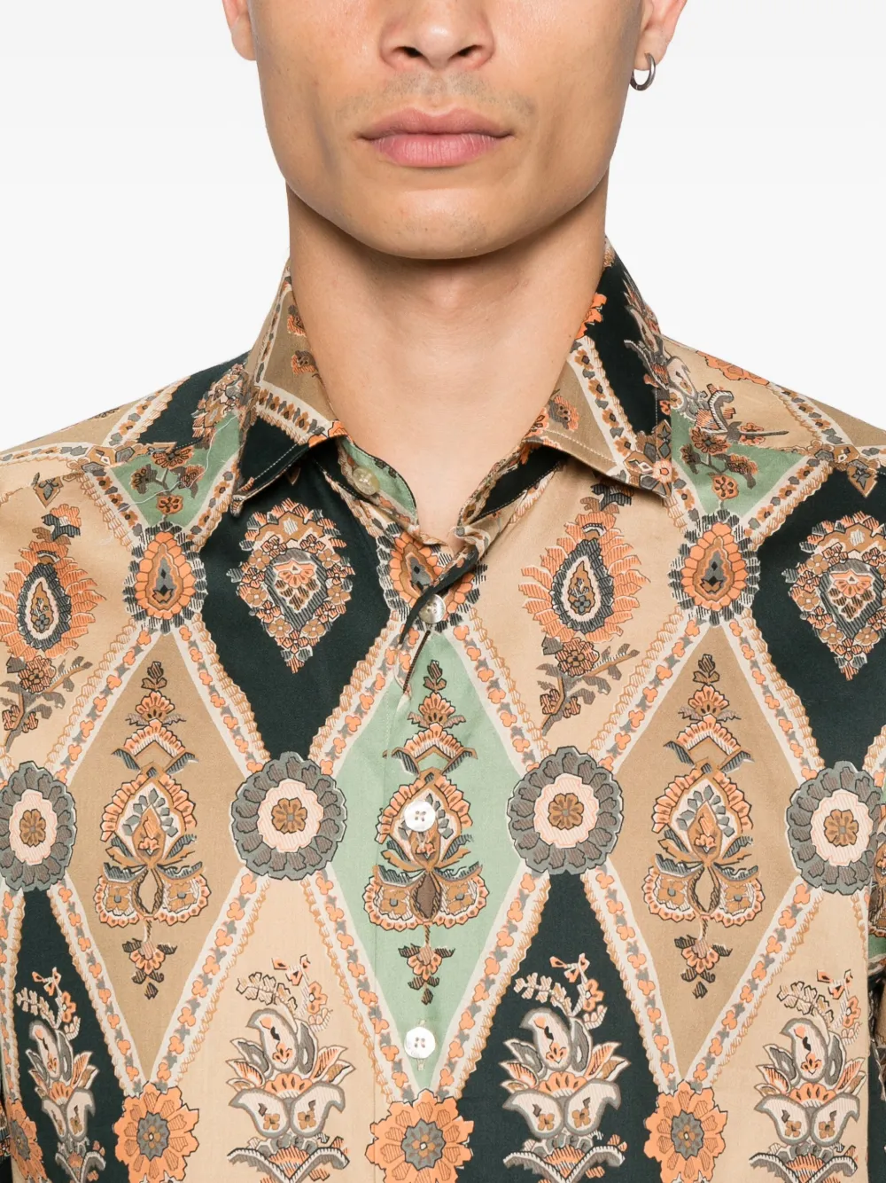 ETRO Overhemd met paisley-print Beige