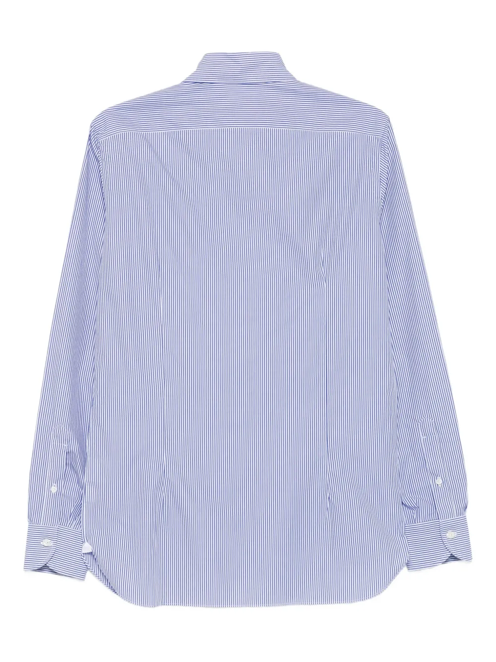 Borrelli Gestreept katoenen overhemd - Blauw