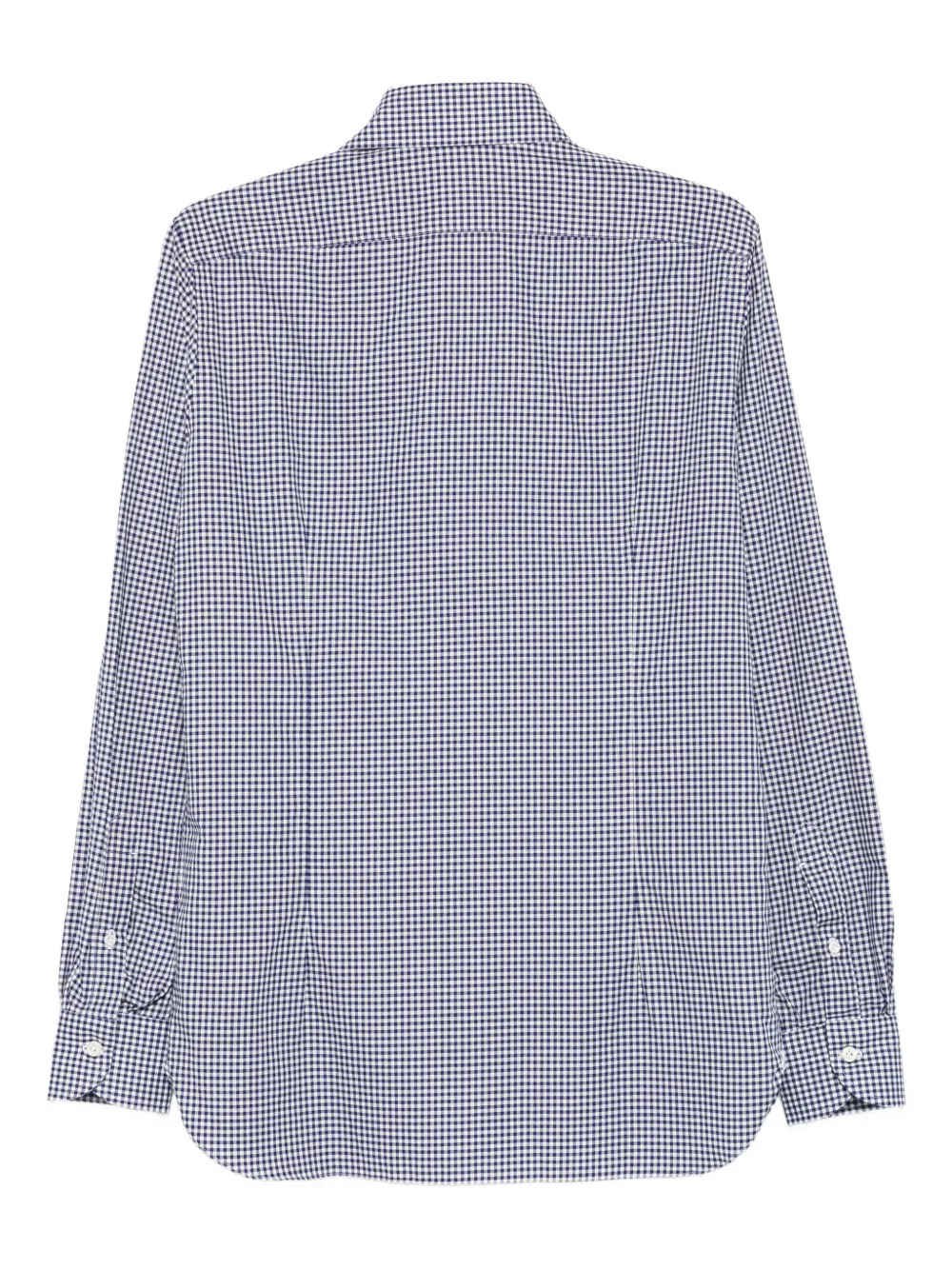 Borrelli Overhemd met gingham ruit - Blauw