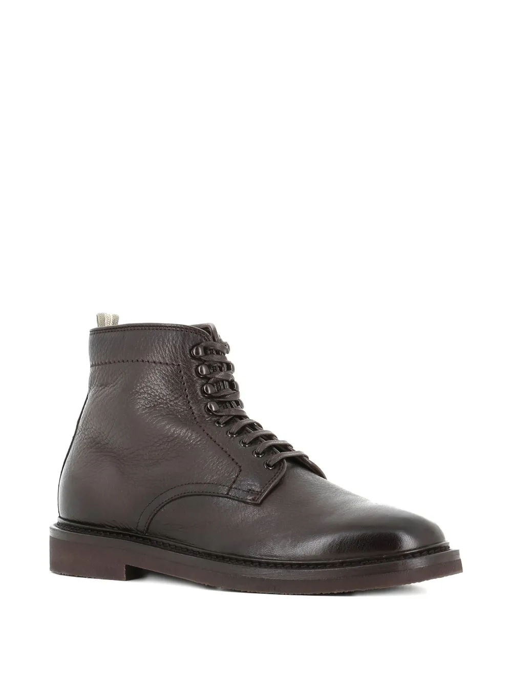 Officine Creative lace-up leather boots Brown