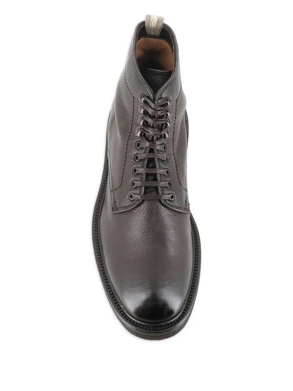 Officine Creative lace-up Leather Boots | Brown | FARFETCH IL