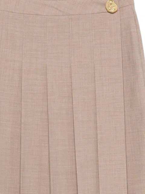 Fabiana Filippi pleated button midi skirt