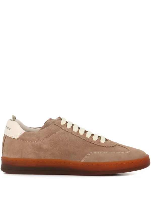 Officine Creative Suede Lace-up Sneakers in Neutrals