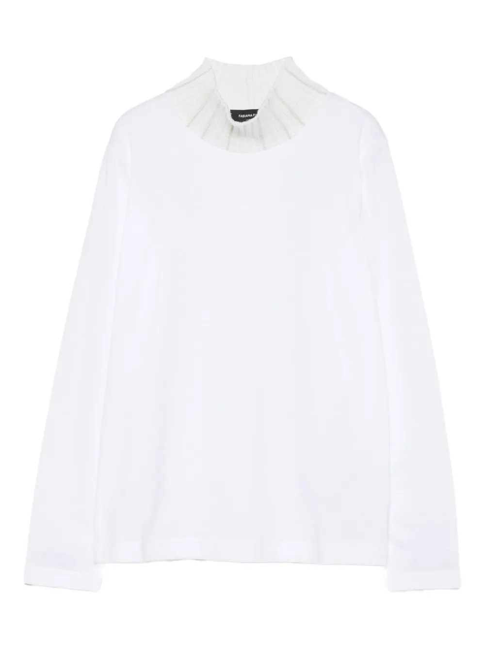 Fabiana Filippi Top met geplooide hals Wit