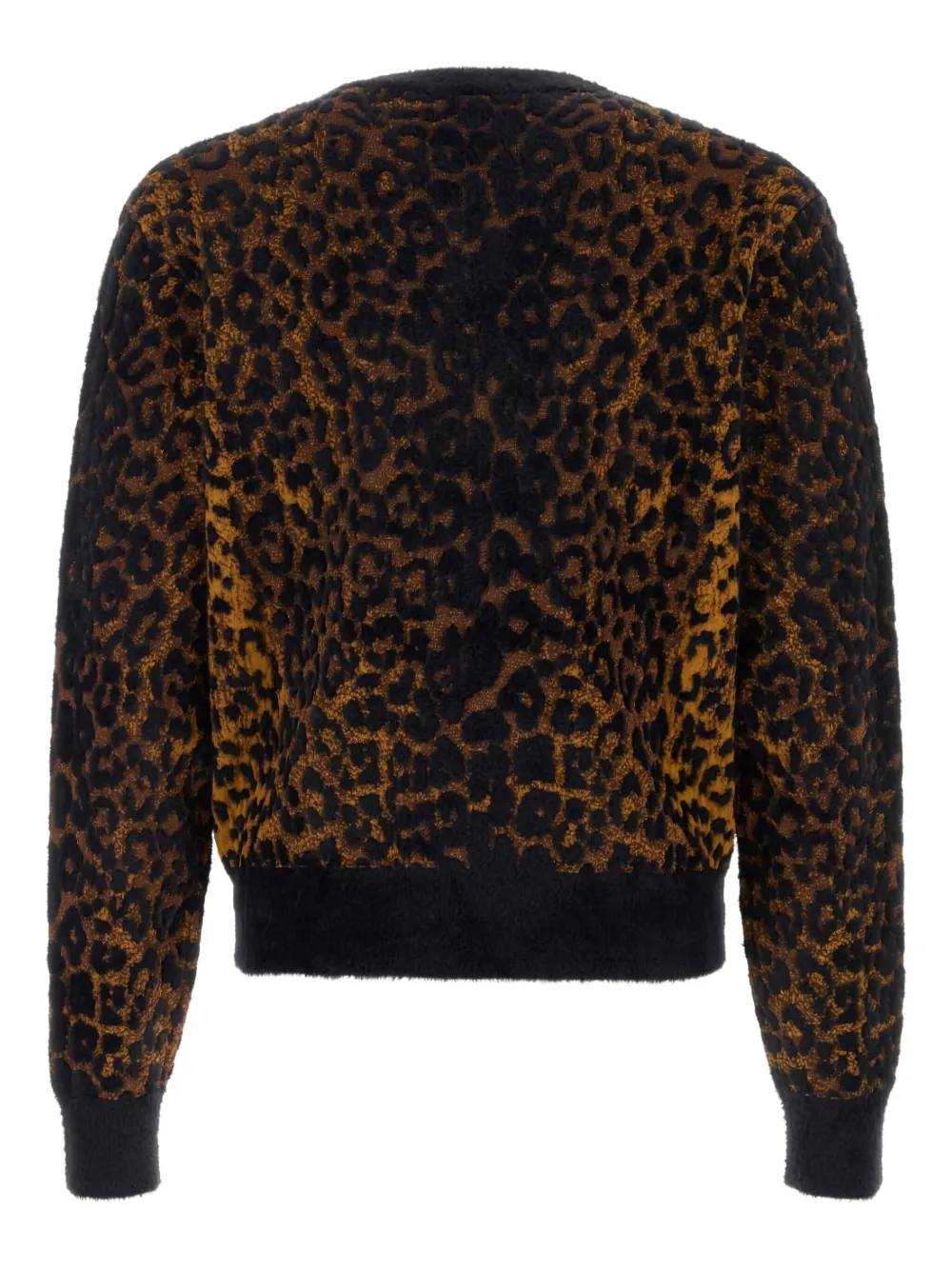 Versace Trui met luipaard-jacquard Goud