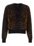 Versace leopard-jacquard sweater - Gold
