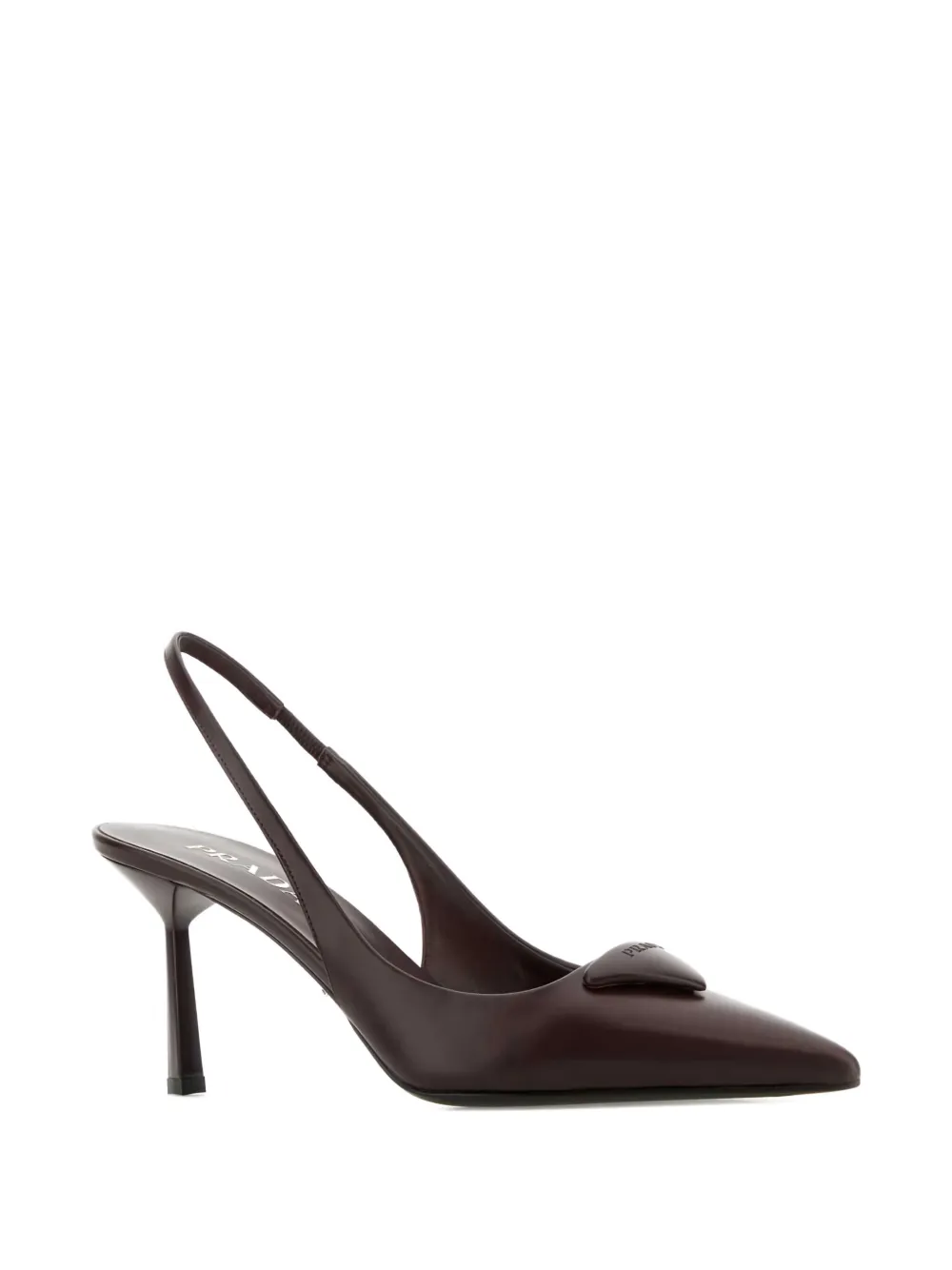 Prada Leren slingback pumps Bruin