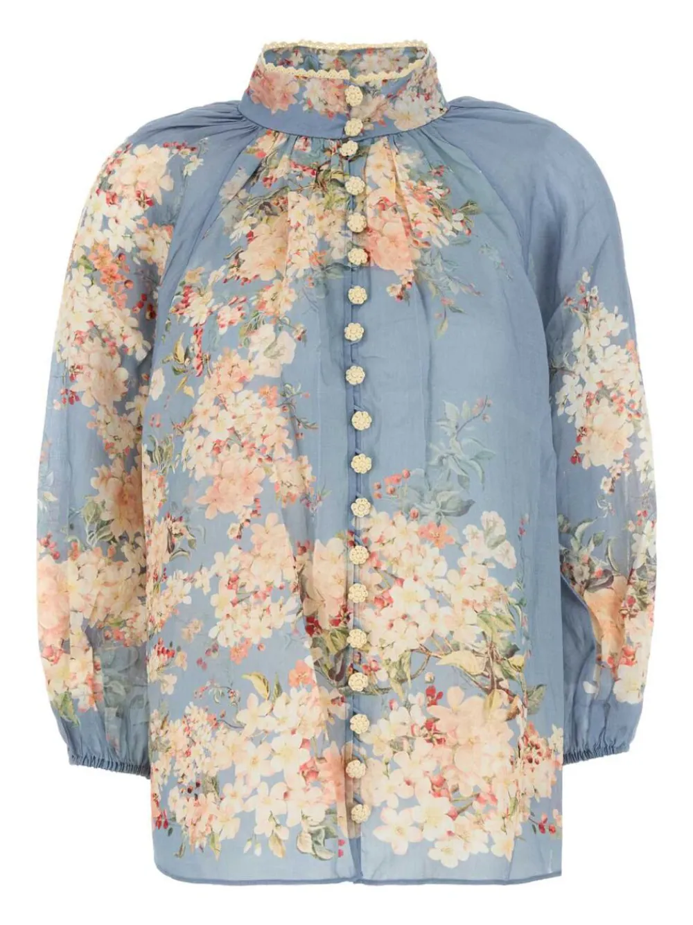 ZIMMERMANN+blouse+Cascadian+Billow+-+Bleu