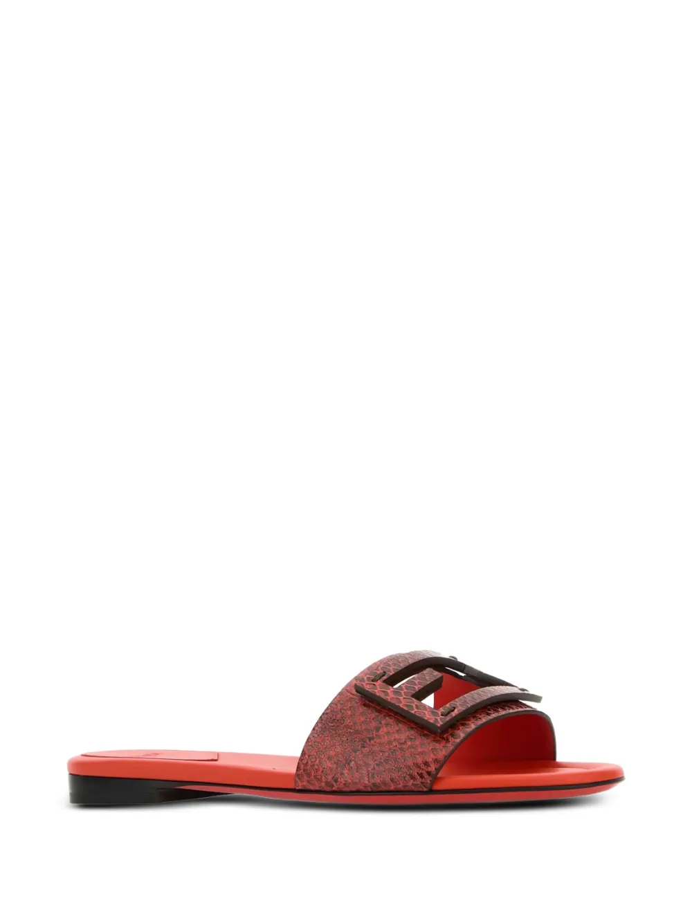 FENDI Baguette leather sandals | Flat Sandals | Image 2
