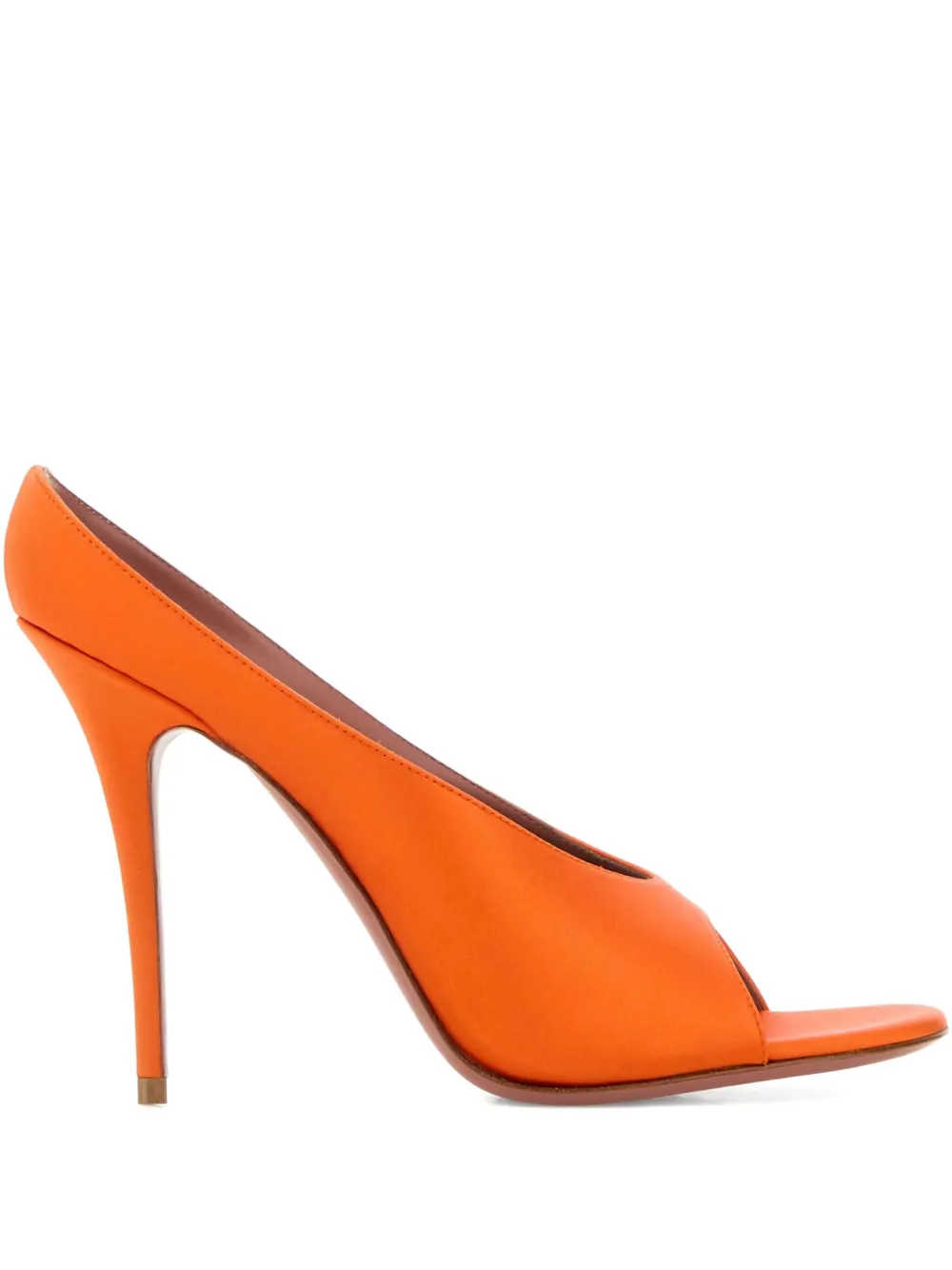 Amina Muaddi 105 mm Anok sandalen met open neus Oranje