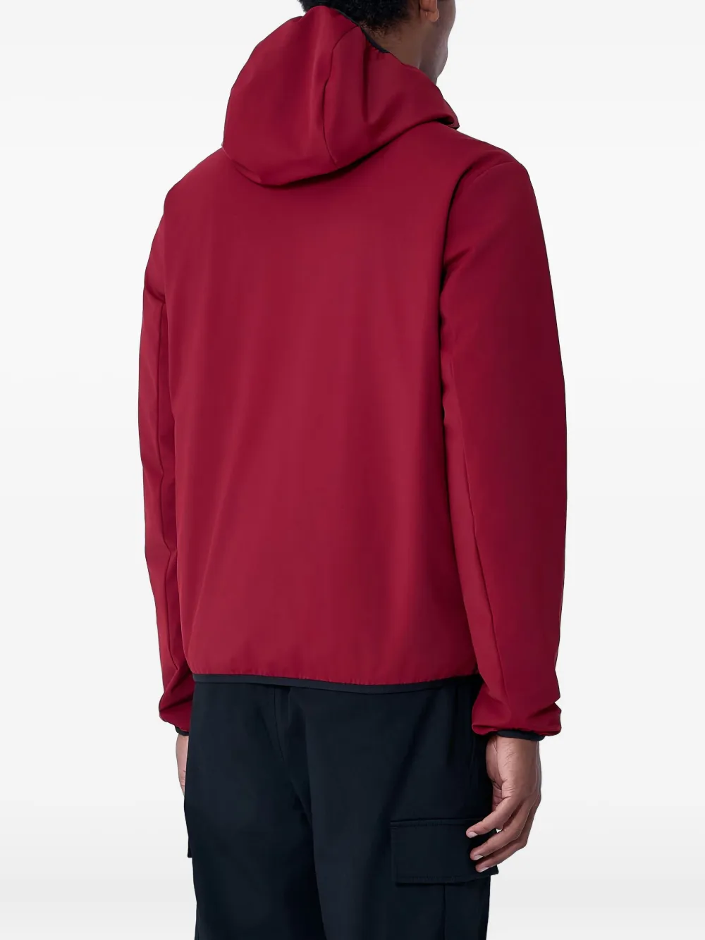 Moncler Batisse Hooded Short Down Jacket In Red