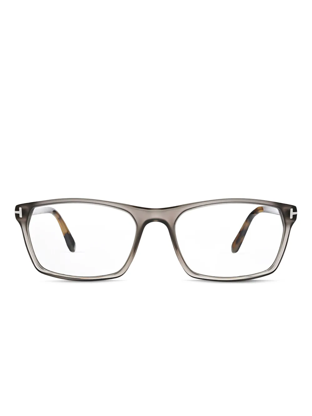 Tom Ford Rectangle Full-rim Glasses In Gray