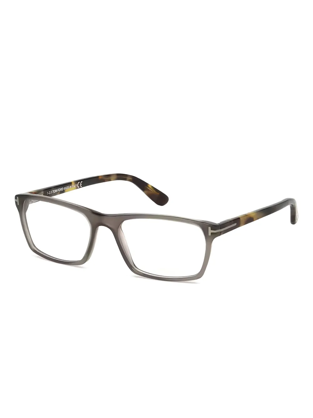 Tom Ford Rectangle Full-rim Glasses In Gray