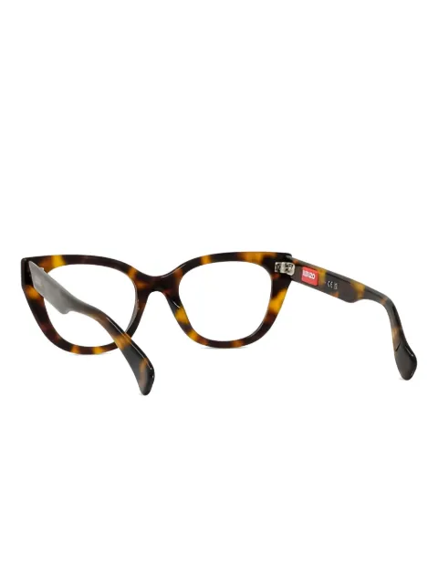 Kenzo Boke Flower tortoiseshell-effect cat-eye glasses