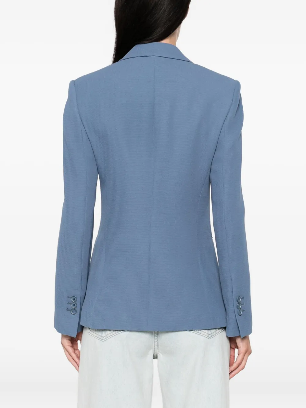 Emporio Armani notched-lapel blazer Blauw
