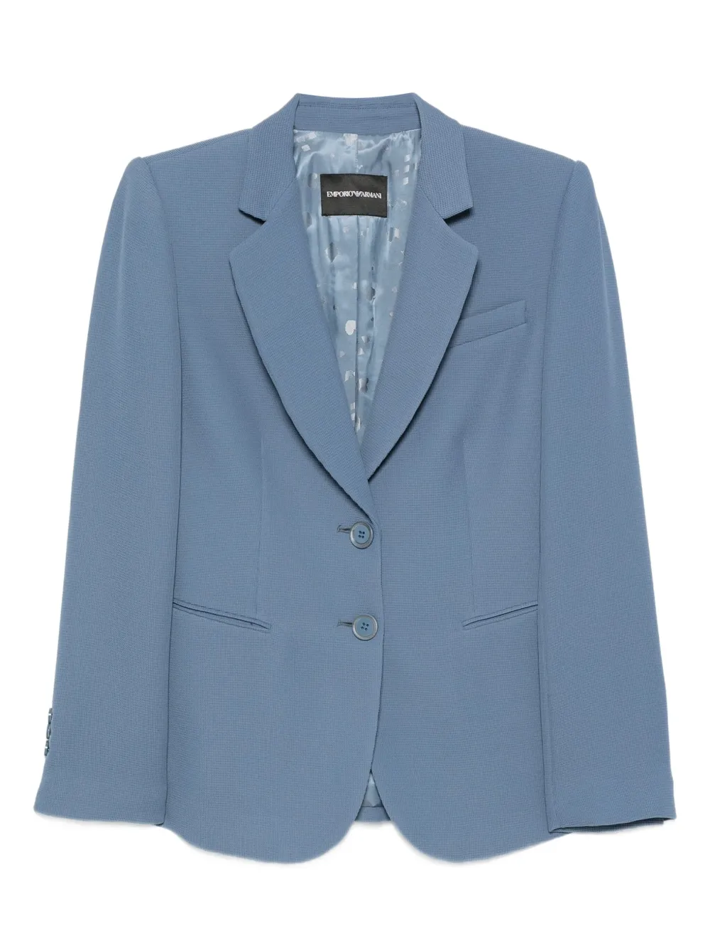 Emporio Armani notched-lapel blazer Blauw
