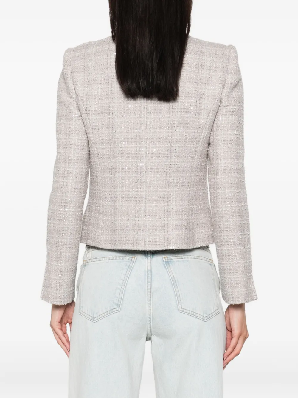 Emporio Armani Jack verfraaid met pailletten Grijs