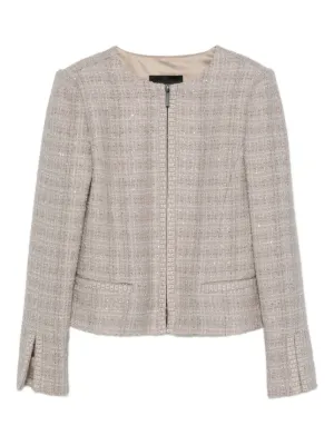 ジャケット・アウター \"EMPORIO ARMANI\" tweed coat Emporio Armani Metallic-Tweed Jacket - Queen Letizia Outerwear