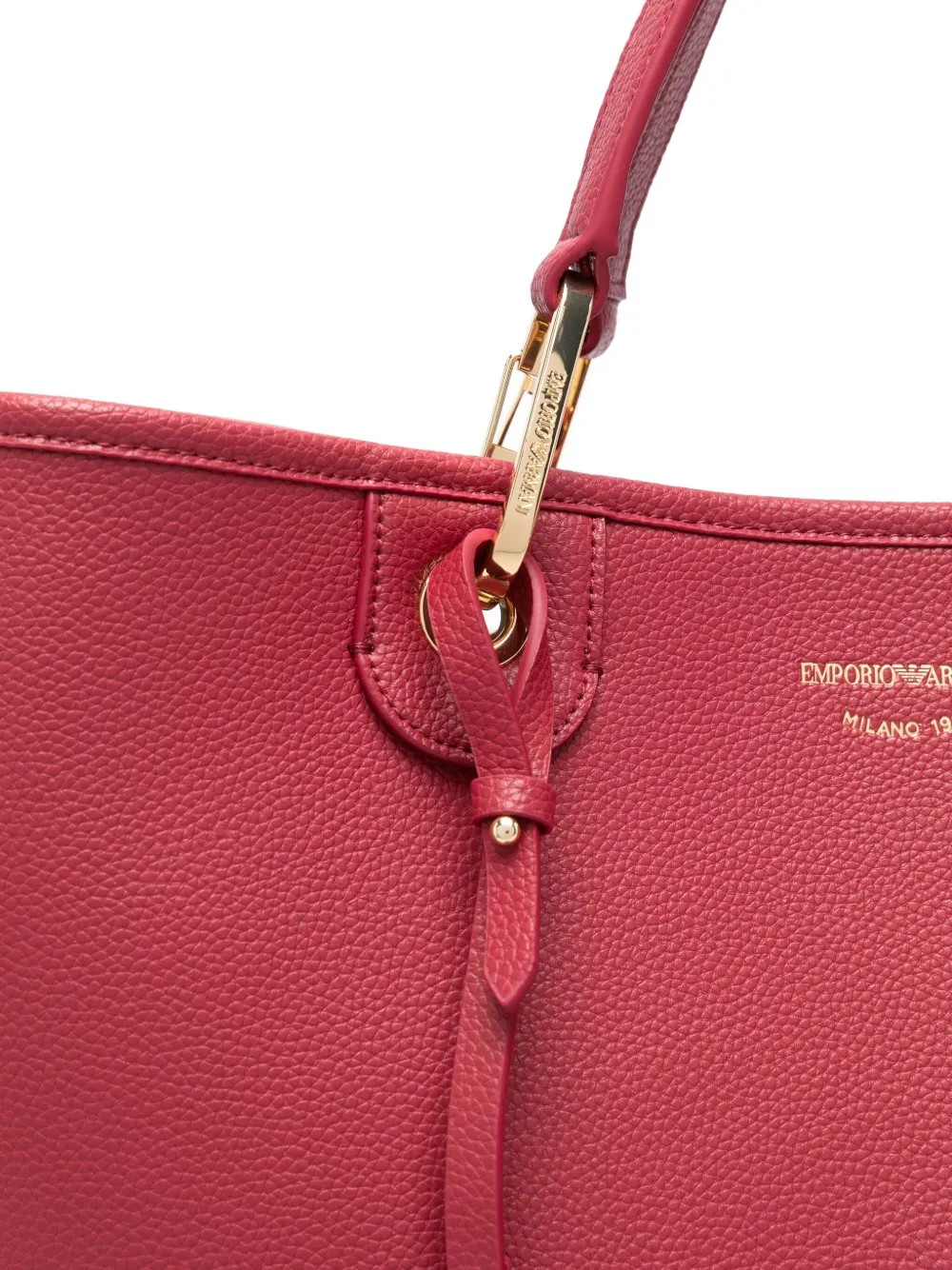 Emporio Armani Shopper met logo Rood