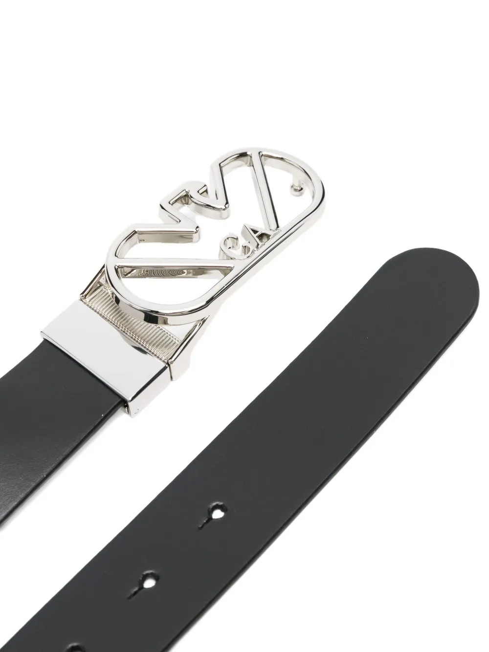 Emporio Armani Riem met logogesp Zwart