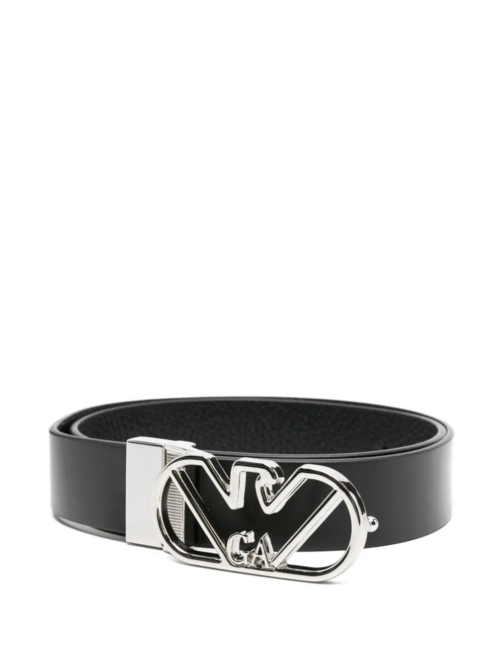 Emporio Armani Riem met logogesp Zwart