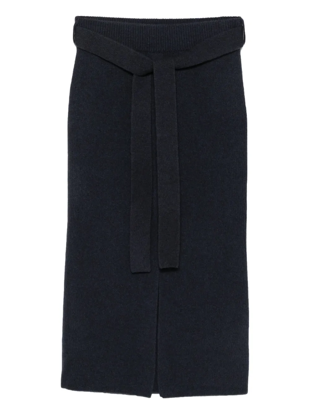 Emporio Armani belted midi skirt Blauw
