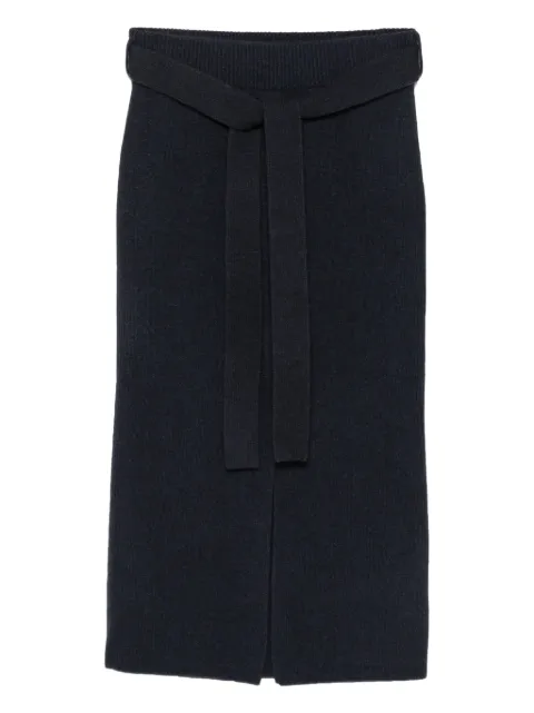 Emporio Armani Saia midi com cinto
