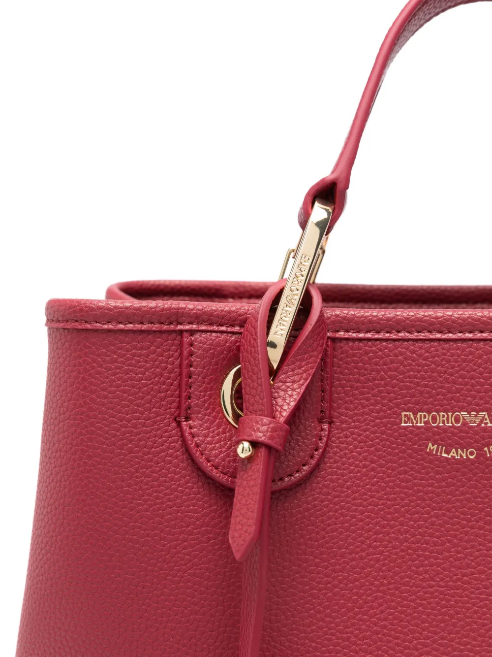 Emporio Armani Shopper met logo Rood
