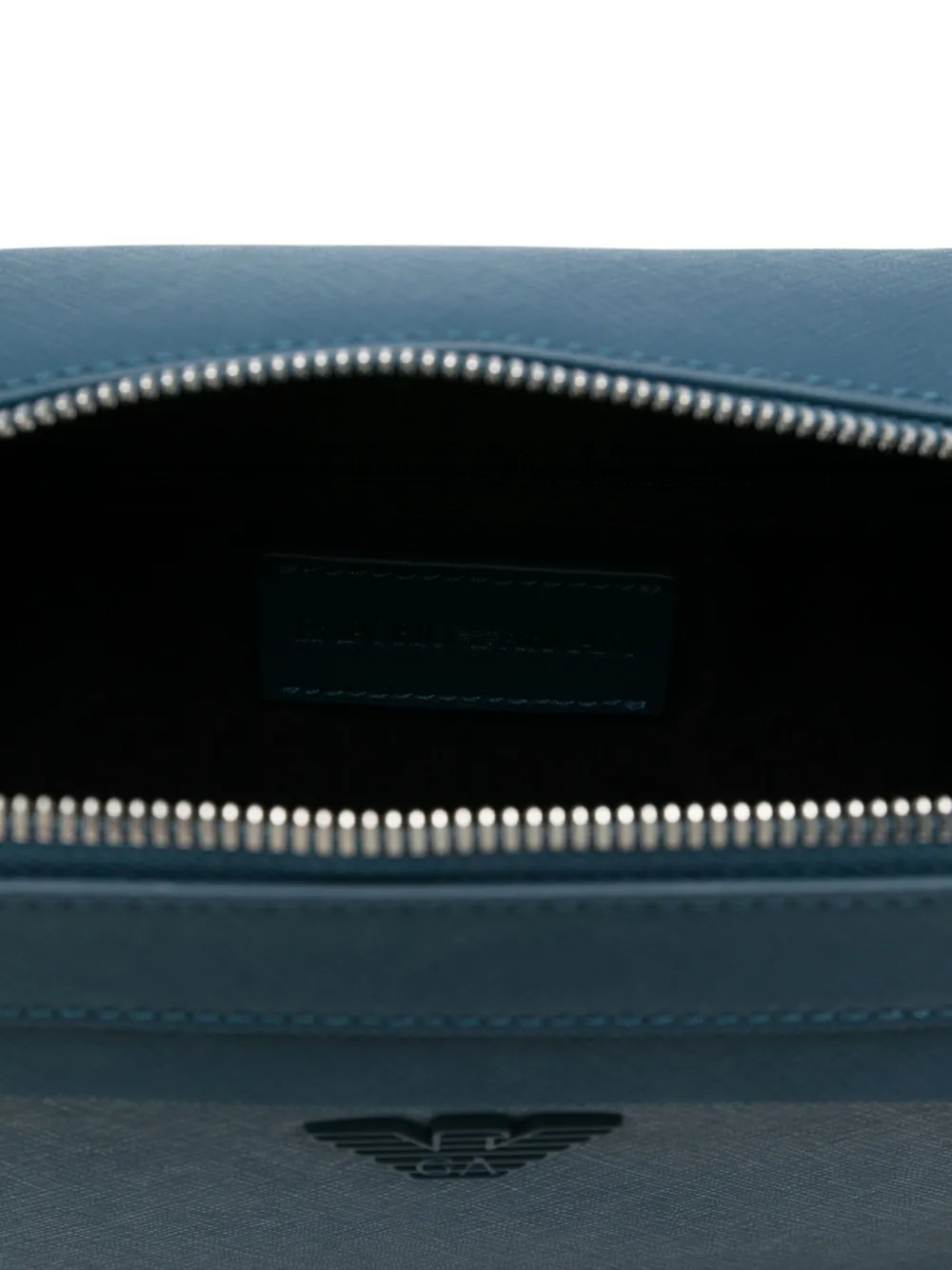 Emporio Armani Schoudertas met logo Blauw