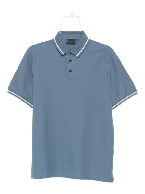 Emporio Armani tipped-collar cotton polo shirt