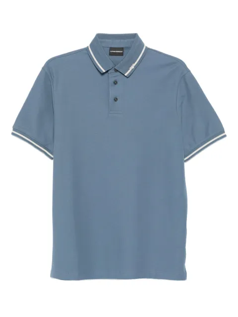Emporio Armani playera tipo polo con cuello de pico